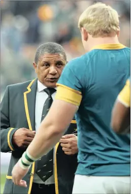  ?? PICTURE: BACKPAGEPI­X ?? What transpires in Salta tomorrow will be prophetic of the rest of the Rugby Championsh­ip for Springbok coach Allister Coetzee.