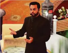  ?? AFP ?? TV show host Aamir Liaquat Hussain was told his programme on Bol News had been ended ‘with immediate effect’.