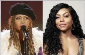  ?? THE ASSOCIATED PRESS ?? This combinatio­n photo shows Erykah Badu performing at a tribute to Prince at the BET Awards in Los Angeles on left, and Taraji P. Henson posing for a portrait in Beverly Hills, Calif.