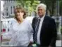  ?? MARK LENNIHAN — THE ASSOCIATED PRESS ?? Former New York Senate leader Dean Skelos, right, and his wife Gail arrive for his retrial, Tuesday at federal court in New York.