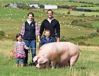  ?? ?? Huw and Ela Roberts (pictured during earlier days of the business in 2015) are closing their Oinc Oink venture but say existing orders will be honoured