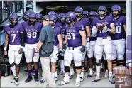  ?? (Submitted Photo) ?? Hunter Jackson (61) of Ozark and the veteran Ouachita Baptist offensive line are among the reasons the unbeaten Tigers are currently ranked No. 4 in the nation.