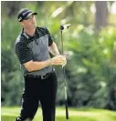  ?? MIKE EHRMANN/GETTY IMAGES ?? Ryan Palmer follows his shot Friday at the Champion course in Palm Beach Gardens.