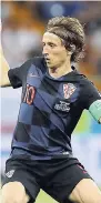  ??  ?? Croatia’s Luka Modric