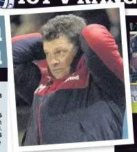  ??  ?? UNDER STRAIN Gutted Graeme Murty watches Rangers slump to defeat again