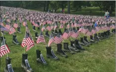  ?? File photo by Ernest A. Brown ?? Operation Stand Down’s annual Boots on the Ground memorial will resume this weekend at Fort Adams State Park in Newport.