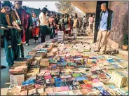  ??  ?? Sunday book market in Daryaganj.