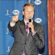  ?? TNS ?? “The opportunit­y to finally be in the big chair for the World Cup was always out there and was always going to be this great motivation to succeed this summer,” says Fox Sports broadcaste­r Rob Stone.