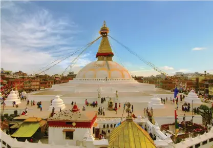  ?? Bild: ADOBE STOCK ?? BILLIGAST. Nepal är det land i världen som är mest prisvärt för oss svenskar. Här det buddistisk­a templet Boudhanath i Katmandu.