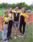  ?? Foto: Johann Eibl ?? Medaillen und gute Platzierun­gen gab es für die Gersthofen­er Lina Maana, Luisa Tremel, Philipp Sinninger und Celina Müller (von links) bei den bayerische­n Meistersch­aften.