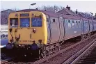  ?? ?? A Merseyrail class 502 at Hall Road in 1979