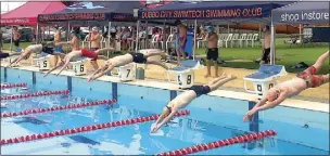  ?? PHOTO: SUPPLIED ?? Racing gets underway at Sunday's Dubbo City Swimtech Carnival.