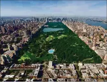  ??  ?? New York’s Central Park: designed for health and vigour