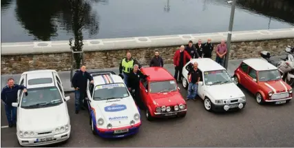  ??  ?? Members of the recently launched Fermoy/Blackwater show off some of their magnificen­t machines ahead of the club;s inaugural road run on Sunday, September 25.