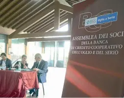  ??  ?? Nuova era La Bcc dell’Oglio e del Serio ha incorporat­o l’ex Bcc di Ghisalba