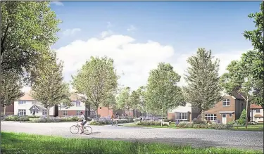  ??  ?? The Conningbro­ok Park developmen­t, earmarked for fields off Willesboro­ugh Road, would have 750 homes, but KCC says the project could severely impact traffic in the area