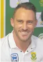  ??  ?? Faf du Plessis