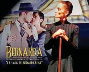  ??  ?? OBRA. Los bailarines del Ballet Contemporá­neo interpreta­rán la obra Bernarda Alba.