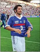  ??  ?? Bixente Lizarazu avec France 98.