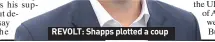  ??  ?? REVOLT: Shapps plotted a coup