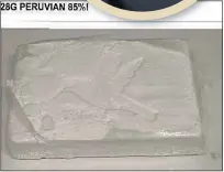  ??  ?? EASY BUY: The online advert for 85% pure cocaine