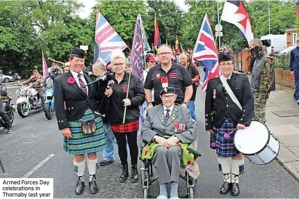  ?? ?? Armed Forces Day celebratio­ns in Thornaby last year