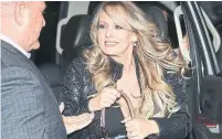  ?? JOE RAEDLE/GETTY IMAGES ?? Stormy Daniels has been trying to get out of the $130,000 (U.S.) hush agreement she made shortly before the 2016 election.