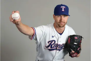  ?? ?? This is a 2023 photo of Jacob deGrom of the Texas Rangers baseball team. This image reflects the Texas Rangers active roster as of Feb. 21, when this image was taken. (AP photo/Charlie Riedel)