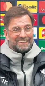  ??  ?? Klopp, muy sonriente.