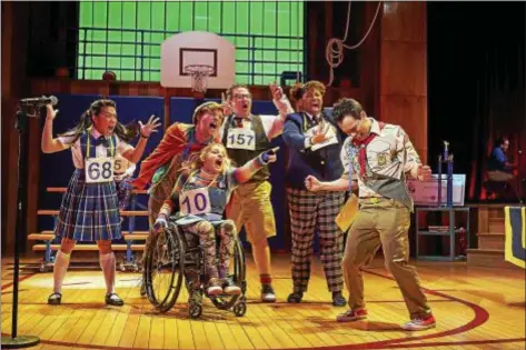  ?? ROGER MASTROIANN­I ?? The cast of the Cleveland Play House production of “The 25th Annual Putnam County Spelling Bee” performs.