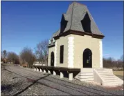  ?? EVAN BRANDT — MEDIANEWS GROUP ?? The new Steel River Station in Memorial Park, the Pottstown stop for the Colebrookd­ale Railroad, is already partially complete.