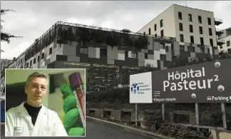  ?? (Photos AX.T. et C. D.) ?? Le futur IHU de Nice devrait trouver sa place à l’hôpital Pasteur ou à proximité. En médaillon, le professeur de pathologie, Paul Hofman, porteur du projet.