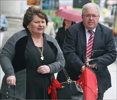  ?? Photo: CourtPix ?? Elaine and John Fenton, from Knocklyon, in Dublin, arrive at court yesterday.