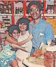  ?? ?? MALL with her husband Junaid and son Sinan in 1987.