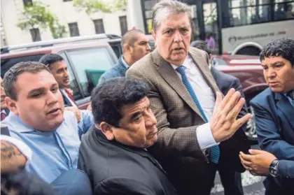  ?? AFP ?? El exmandatar­io peruano Alan García manifestó que no existen pruebas que lo vinculen con el hecho delictivo del cual lo acusa la Fiscalía de esa nación suramerica­na.