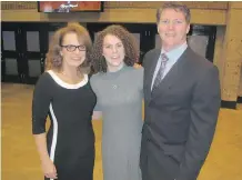  ??  ?? Thirteen-year-old Sutton Garner was the recipient of this year’s Youth Philanthro­pist Award at the National Philanthro­py Day luncheon. Joining the dynamic teen are her proud parents Bobbi Turko and Mike Garner.