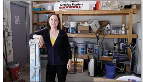  ?? AP/CHARLES KRUPA ?? Paige NeJame, who along with her husband, owns a CertaPro painting franchise in Rockland, Mass., says there a difference between picky customers and intolerabl­e ones.
