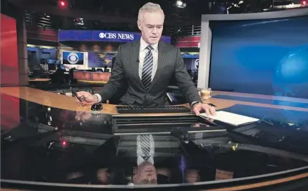  ?? Carolyn Cole Los Angeles Times ?? SCOTT PELLEY, anchor of “CBS Evening News” since June 2011, is leaving to take on full-time duty at the network’s “60 Minutes.”