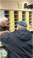  ?? RYAN REMIORZ / THE CANADIAN PRESS ?? Nearly empty shelves greet customers at a Quebec cannabis store last week in Montreal.