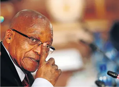  ?? / SIPHIWE SIBEKO / REUTERS ?? President Jacob Zuma announced yesterday that the state capture investigat­ion will go ahead.