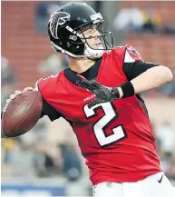  ?? KELVIN KUO / THE ASSOCIATED PRESS ?? Atlanta Falcons QB Matt Ryan will need to be at his efficient best Saturday against the Philadelph­ia Eagles.