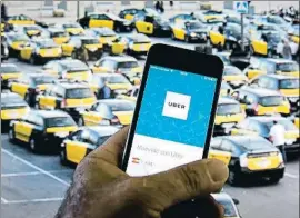  ?? DAVID AIROB / ARCHIVO ?? La viabilidad de Uber en Catalunya es ahora incierta