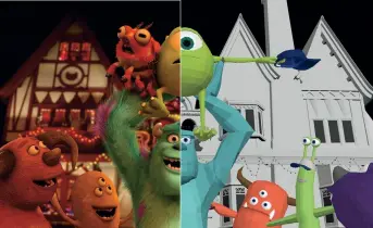  ?? ?? Left: Monsters
University showed the increasing sophistica­tion in digital animation