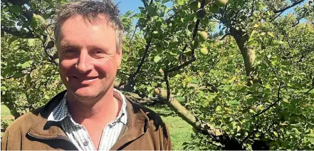  ??  ?? Cromwell orchardist Simon Webb says if employers offer good conditions, they can get a high rate of returning workers. Of the 20 student workers he employed last year, only one had not returned this season.