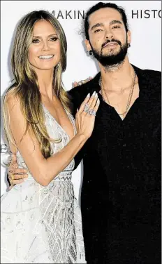  ?? BILD: ARTHUR MOLA ?? Das deutsche Model Heidi Klum (44) und der Musiker Tom Kaulitz (28) beim 71. Filmfestiv­al in Cannes.