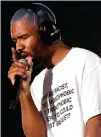  ??  ?? Frank Ocean performs at the 2017 Panorama Music Festival on Randall’s Island in New York. (AFP)