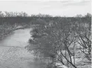  ?? MICHAEL CUVIELLO/AMARILLO GLOBE-NEWS ?? Terrain burned by the Smokehouse Creek wildfire can be seen from the Canadian Bridge. A Texas House committee will investigat­e the Panhandle wildfires’ origins and evaluate the state’s response.