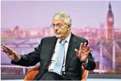  ??  ?? Sir John Major said the ‘constituti­onal and political crisis’ threatened the UK’S economy, unity, living standards and internatio­nal reputation