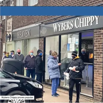  ??  ?? Wybers Chippy proves popular.