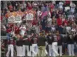  ?? PHIL LONG — ASSOCIATED PRESS ?? Fans celebrate the Indians’ 3-1 win over the White Sox on Oct. 1 at Progressiv­e Field.